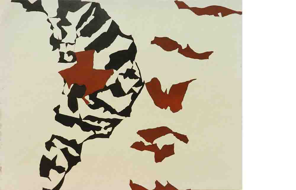 ALBERT AYME - Drap Mural n° 9 - Toile Libre - 1962